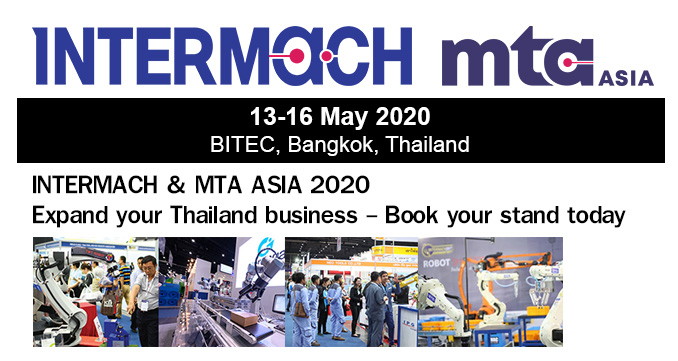 INTERMACH & MTA ASIA 2020: Expand your Thailand business - Book your stand today