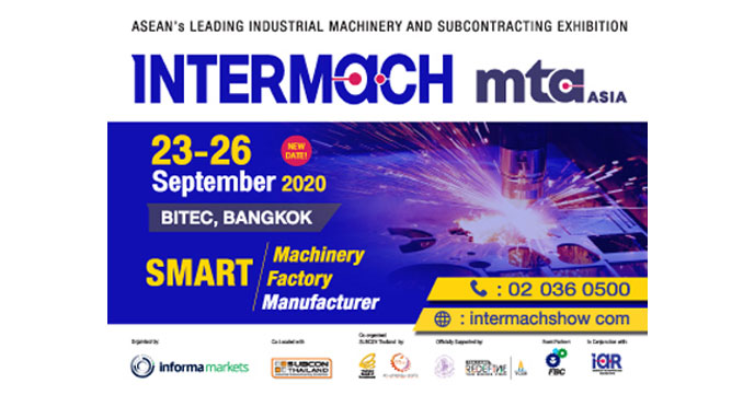 New Dates Announcement of INTERMACH and MTA Asia 2020